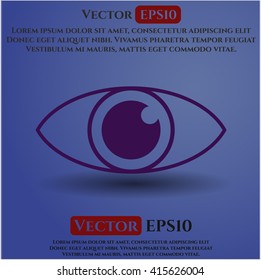 eye icon vector symbol flat eps jpg app web concept website