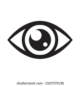 Icono ocular, símbolo vector aislado.