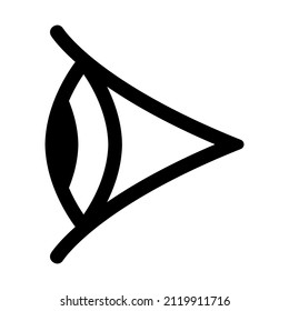 Eye icon, vector symbol isolated.