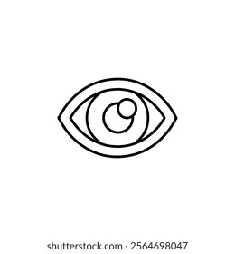 eye icon vector symbol isolated