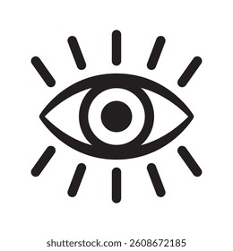 Eye icon, vector symbol isolated.