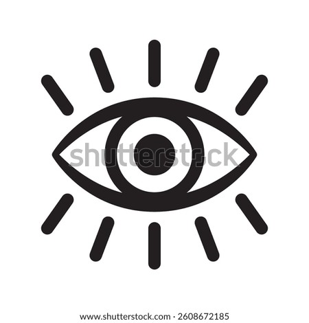Eye icon, vector symbol isolated.