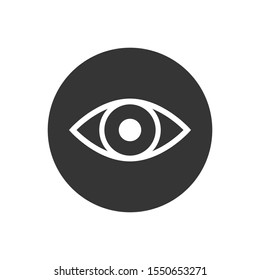 Eye icon vector. Eye symbol. Linear style sign for mobile concept and web design. Eye symbol illustration. Pixel vector graphics - Vector