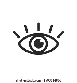 Eye icon vector symbol logo illustration EPS 10