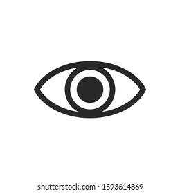 Eye icon vector symbol logo illustration EPS 10