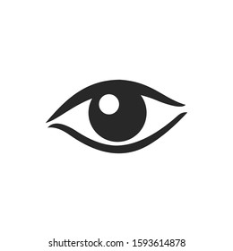 Eye icon vector symbol logo illustration EPS 10