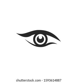 Eye icon vector symbol logo illustration EPS 10