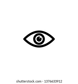 Eye icon vector. Trendy flat design. Eye logo illustration on white background.