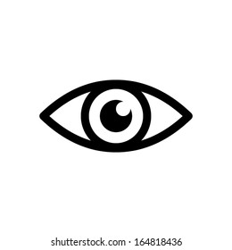 Eye icon vector view icon sight sign