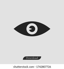 Eye icon vector , view sign
