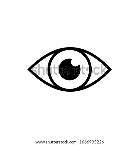 Eye icon vector. Vision vector illustration