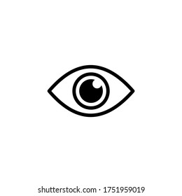 Eye icon vector. Vision icon symbol vector illustration