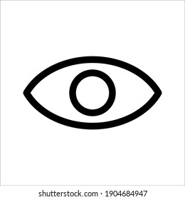 Eye icon vector. Vision icon symbol on white background. EPS 10