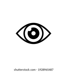 Eye icon vector. Vision icon symbol illustration