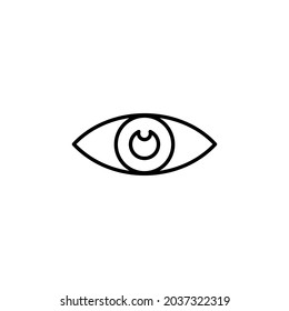 Eye icon vector, Vision icon symbol illustration