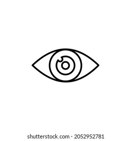 Eye icon vector, Vision icon symbol illustration