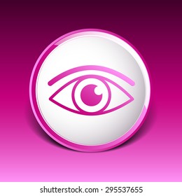 Eye icon vector vision symbol look graphic pictogram.