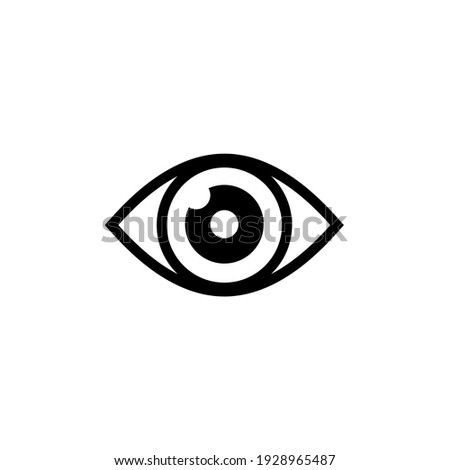 Eye icon vector. Vision icon symbol illustration