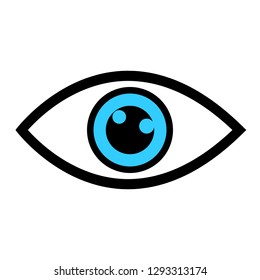 Eye icon vector. watch illustration symbol. look sign.