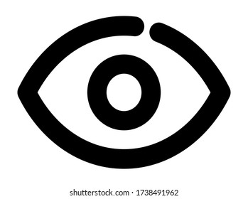 eye icon vector for web and app