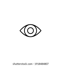 Eye icon vector for web, computer and mobile app