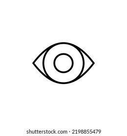 Eye icon vector for web and mobile app. Eye sign and symbol. Look and Vision icon. 