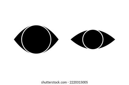 Eye icon vector for web and mobile app. Eye sign and symbol. Look and Vision icon. 