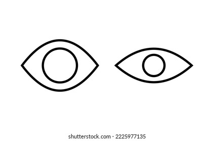 Eye icon vector for web and mobile app. Eye sign and symbol. Look and Vision icon. 