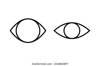 Eye icon vector for web and mobile app. Eye sign and symbol. Look and Vision icon. 