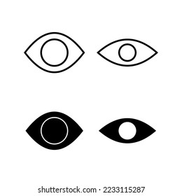 Eye icon vector for web and mobile app. Eye sign and symbol. Look and Vision icon. 