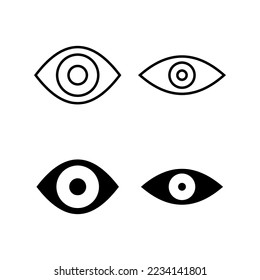 Eye icon vector for web and mobile app. Eye sign and symbol. Look and Vision icon. 