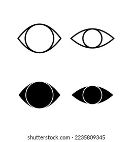 Eye icon vector for web and mobile app. Eye sign and symbol. Look and Vision icon. 