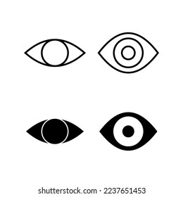 Eye icon vector for web and mobile app. Eye sign and symbol. Look and Vision icon. 
