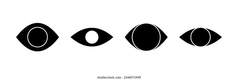 Eye icon vector for web and mobile app. Eye sign and symbol. Look and Vision icon. 
