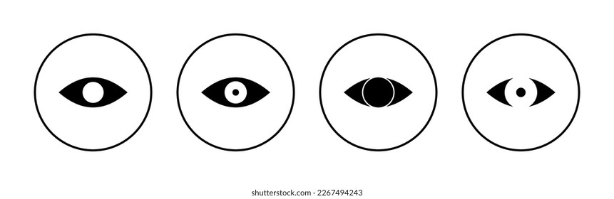 Eye icon vector for web and mobile app. Eye sign and symbol. Look and Vision icon. 