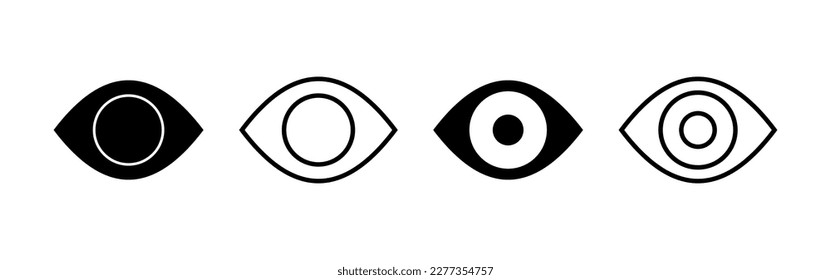 Eye icon vector for web and mobile app. Eye sign and symbol. Look and Vision icon. 