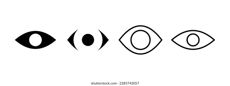 Eye icon vector for web and mobile app. Eye sign and symbol. Look and Vision icon. 