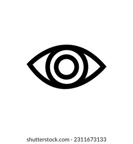 Eye icon vector for web and mobile app. Eye sign and symbol. Look and Vision icon.