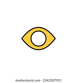 Eye icon vector for web and mobile app. Eye sign and symbol. Look and Vision icon. 