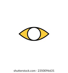 Eye icon vector for web and mobile app. Eye sign and symbol. Look and Vision icon. 