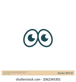 eye icon view symbol logo template