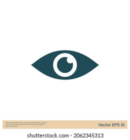 eye icon view symbol logo template