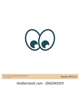eye icon view symbol logo template