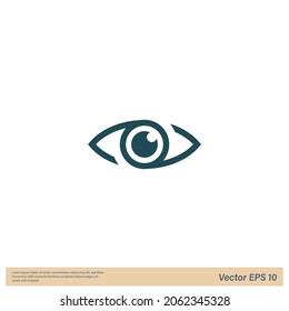 eye icon view symbol logo template