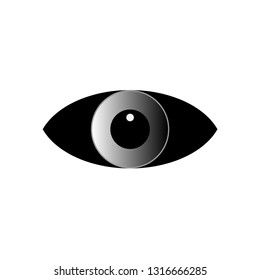 Eye Icon. Visible Illustration As A Simple Vector Sign & Trendy Symbol for Design and Websites, Presentation or Mobile Application.

Flat & Trendy Logo Template.
