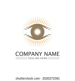 Symbol und Logo des Sehdesigns einzeln auf Zeichen Vektorsymbol für Intuition und Spiritualität
