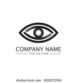 eye icon and vision design logo isolated sign symbol vector Intuition and spirituality