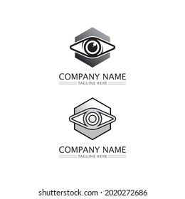 Symbol und Logo des Sehdesigns einzeln auf Zeichen Vektorsymbol für Intuition und Spiritualität