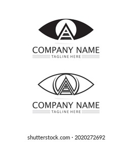 Symbol und Logo des Sehdesigns einzeln auf Zeichen Vektorsymbol für Intuition und Spiritualität