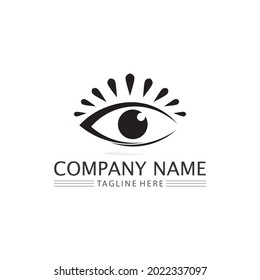 eye icon and vision design logo isolated sign symbol vector Intuition and spirituality